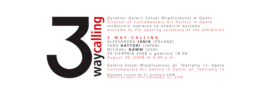 3 Way Calling, Aleksandra Janik, Taro Hattori and Michael Damm