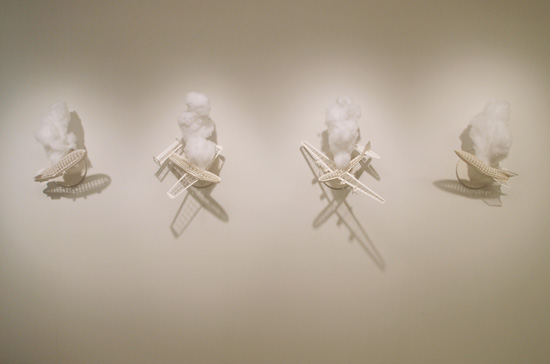 Taro Hattori, Swarm Gallery, NEXT 2010, Chicago, Hindenburg, Ohka, B-29, Enola Gay, V-2