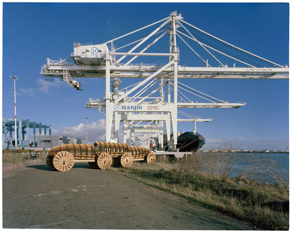 Oakland Port (shown as part of the installation)
